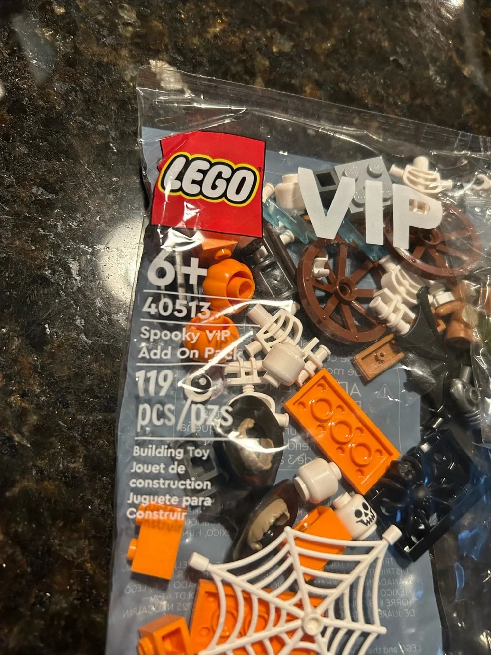 LEGO VIP Polybags, Pirates and Treasure, Spring Fun, Summer Fun, and Spooky